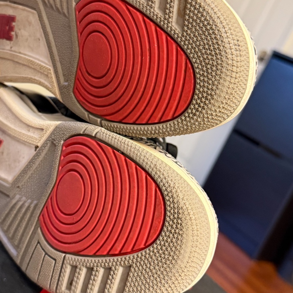 Jordan Sneakers with Black, Gray, and Red Accents - Picture 10 of 12